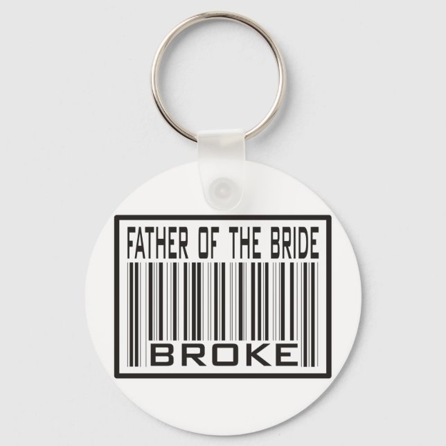 Father of the Bride Broke Key Ring (Front)