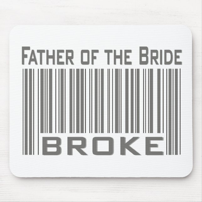Father of the Bride Broke Mouse Mat (Front)