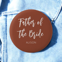 Father of the Bride Brown White Wedding