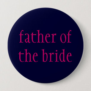 "father of the bride" button