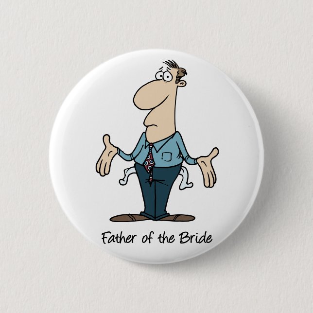 Father of the Bride button (Front)