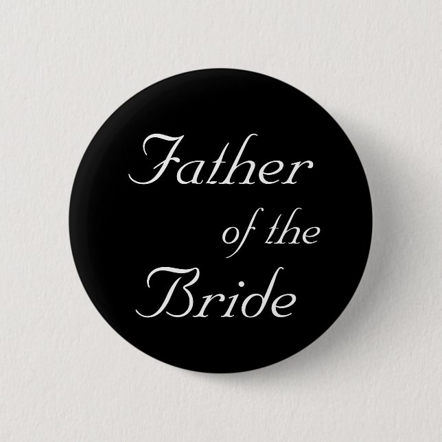 Father of the Bride Button (Front)