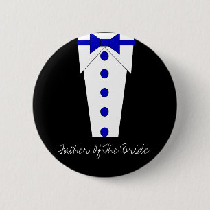 Father Of The Bride Button (Blue)