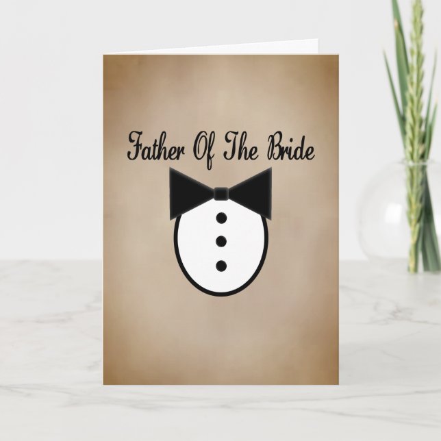Father of the Bride Card (Front)