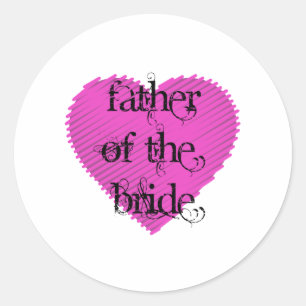 Father of the Bride Classic Round Sticker