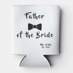 Father of the Bride - editable text and image Can Cooler