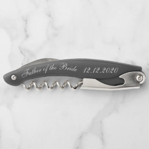 Father of the Bride Elegant Corkscrews