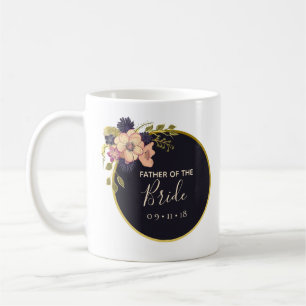 Father of The Bride Floral Blush Watercolor Winter Coffee Mug