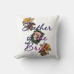 Father Of The Bride Floral Cushion