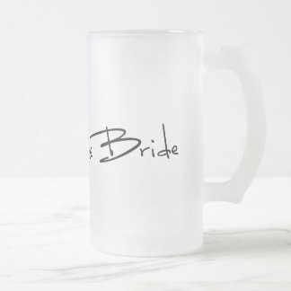 FATHER OF THE BRIDE FROSTED GLASS BEER MUG