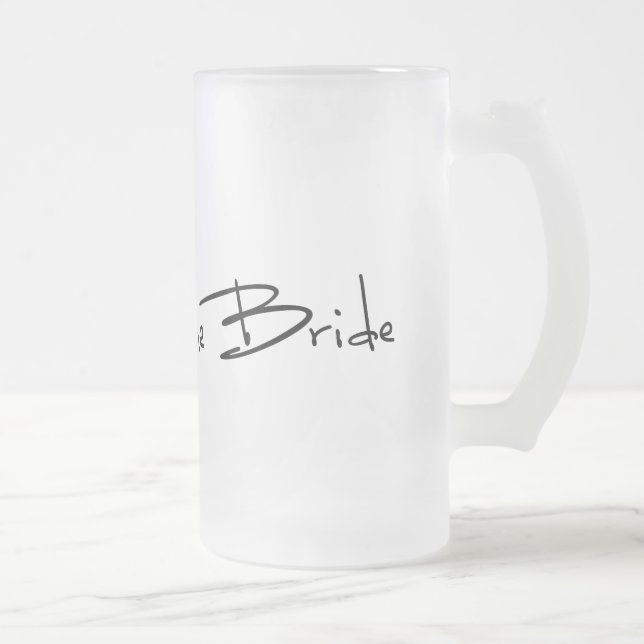 FATHER OF THE BRIDE FROSTED GLASS BEER MUG (Right)