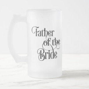 Father of the Bride Frosted Glass Beer Mug