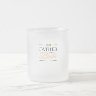 Father of the bride frosted glass coffee mug