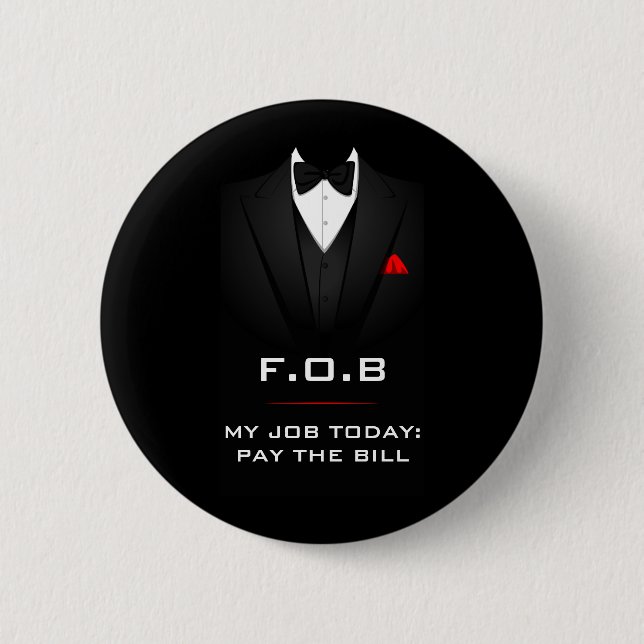 Father of the Bride Funny Customisable 6 Cm Round Badge (Front)