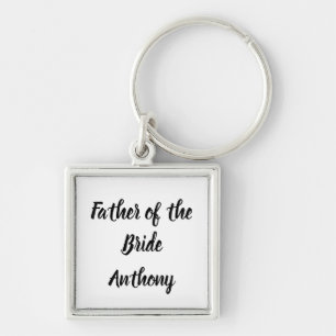Father of the Bride Gift Custom Name Gift Wedding  Key Ring