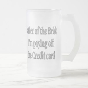 Father of the Bride Gift Glass Beer Stein
