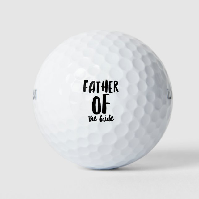 Father of the Bride Golf Balls (Front)