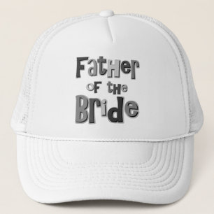 Father of the Bride Grey Trucker Hat
