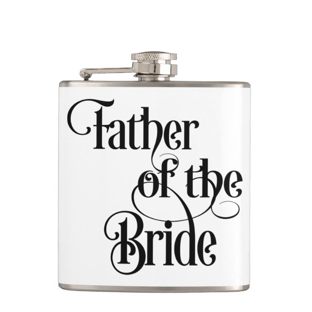 Father of the Bride Hip Flask (Front)