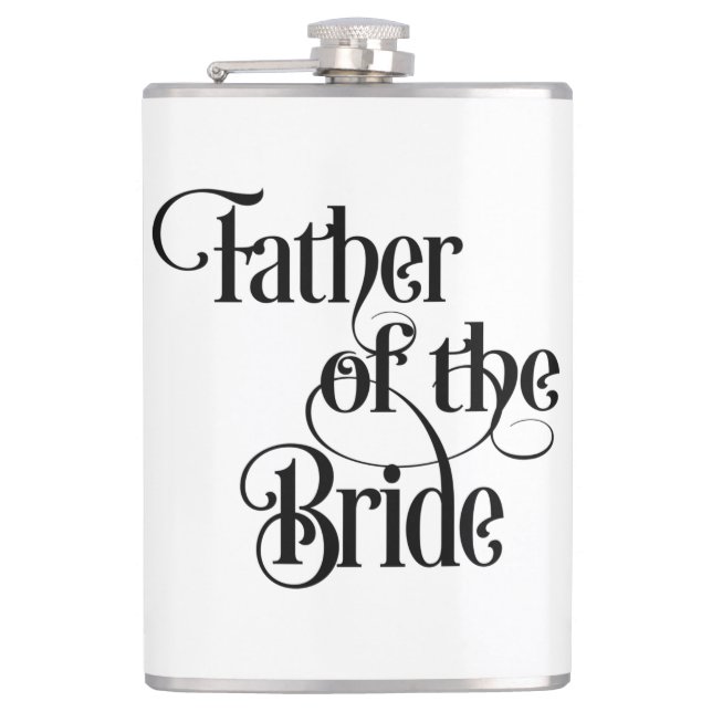 Father of the Bride Hip Flask (Front)