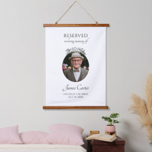 Father Of The Bride In Loving Memory Wedding Hanging Tapestry