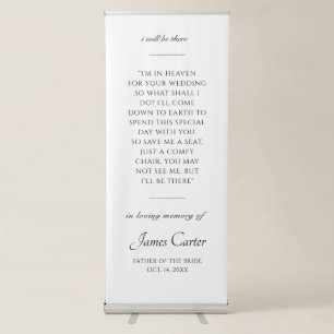 Father Of The Bride In Loving Memory Wedding Signs