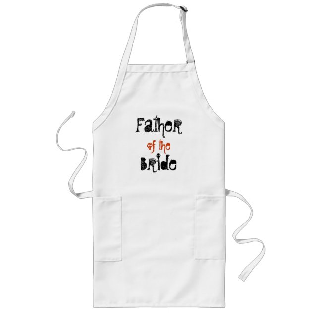 Father , of the, Bride Long Apron (Front)