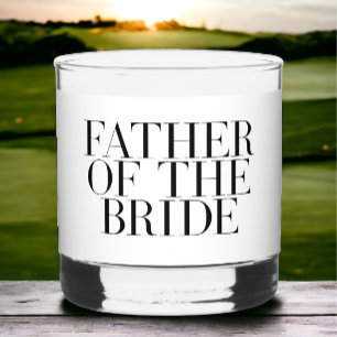 Father of the Bride Personalised Dad Gift Whiskey Glass