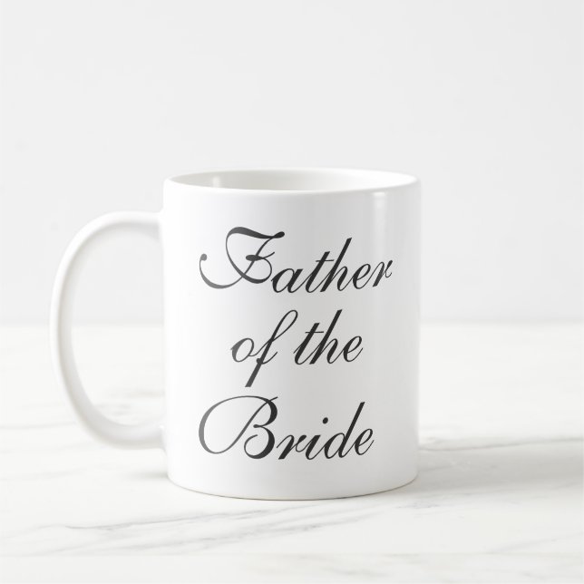Father of the Bride Save The Date Custom Mug (Left)