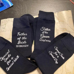 Father of the Bride Socks, Wedding Party Socks