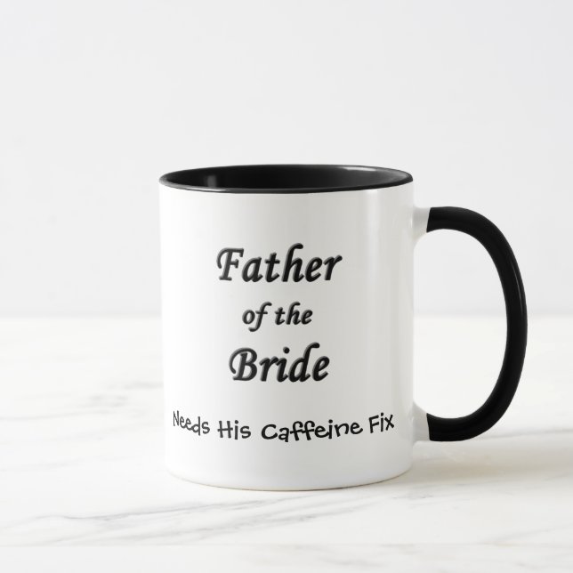 Father of the Bride T Shirt Mug (Right)
