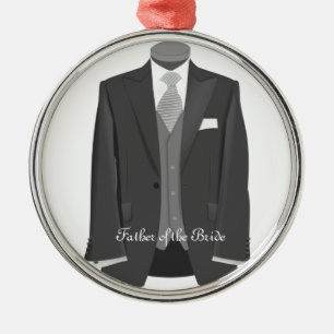 Father of the Bride Tuxedo Christmas Gift Ornament