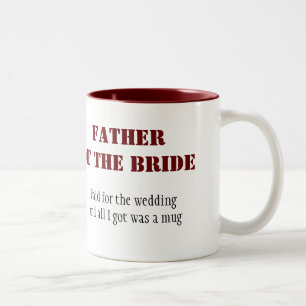 Father of the Bride Two-Tone Coffee Mug