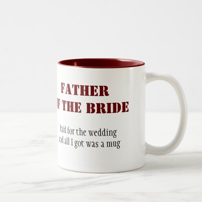 Father of the Bride Two-Tone Coffee Mug (Right)