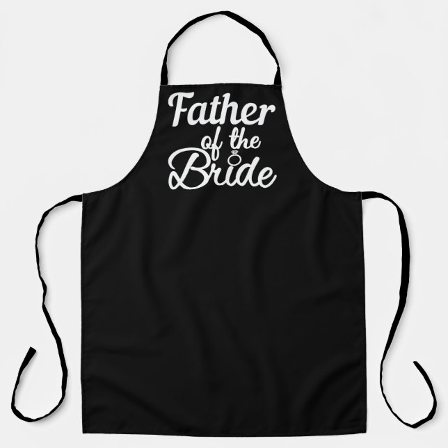 Father Of The Bride Wedding Family Matching Apron (Front)