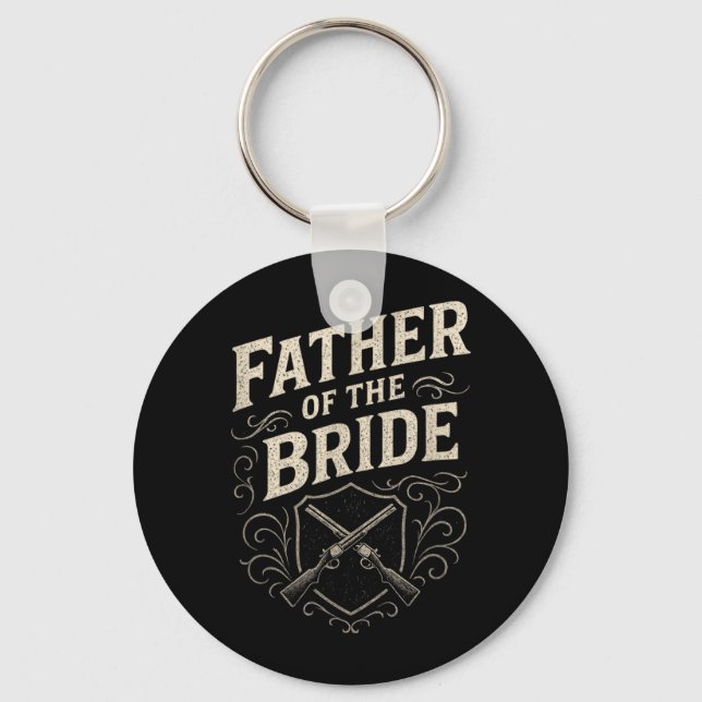 Father Of The Bride - Wedding Rehearsal Key Ring (Front)