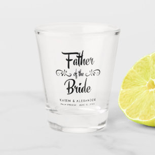 Father of the Bride Wedding Shot Glass