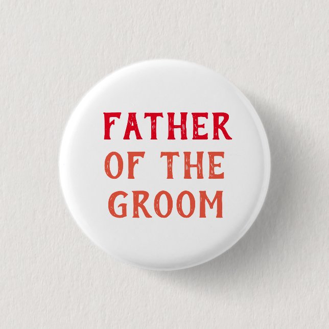 FATHER OF THE GROOM BADGE FOR WEDDING (Front)