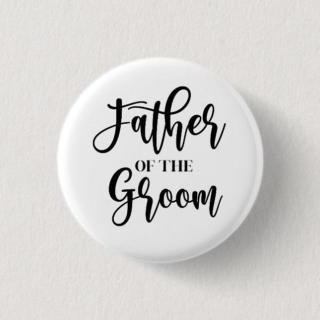 Father of the Groom Button (Front)