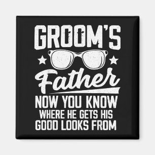 Father Of The Groom Costume Dad Wedding Bachelor Magnet