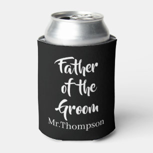 Father of the Groom Custom Wedding Parent Gift Can Cooler