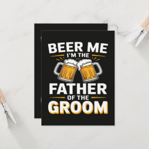 Father of The Groom Drinking Team Invitation