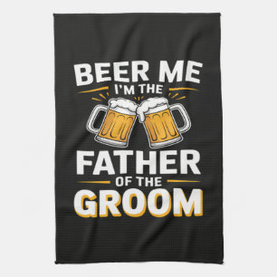 Father of The Groom Drinking Team Tea Towel