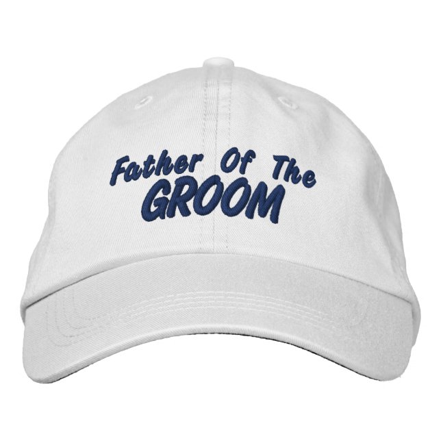 Father of the Groom Embroidered Hat (Front)