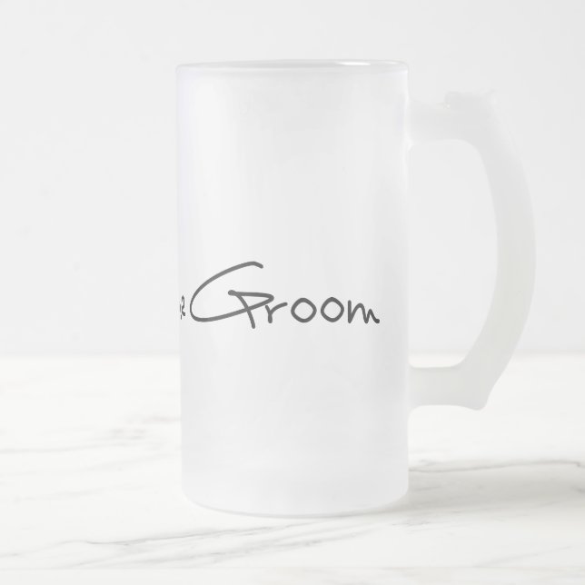 FATHER OF THE GROOM FROSTED GLASS BEER MUG (Right)