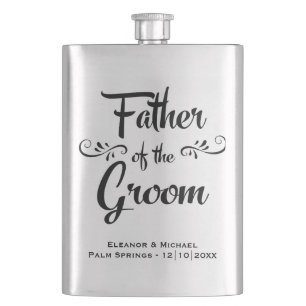 Father of the Groom - Funny Wedding Party Gift Hip Flask