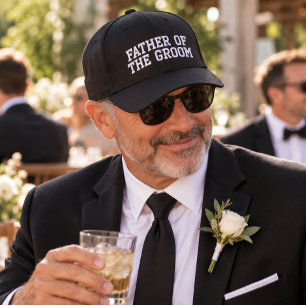 'Father Of The Groom' Gift Wedding Photographs  Embroidered Hat