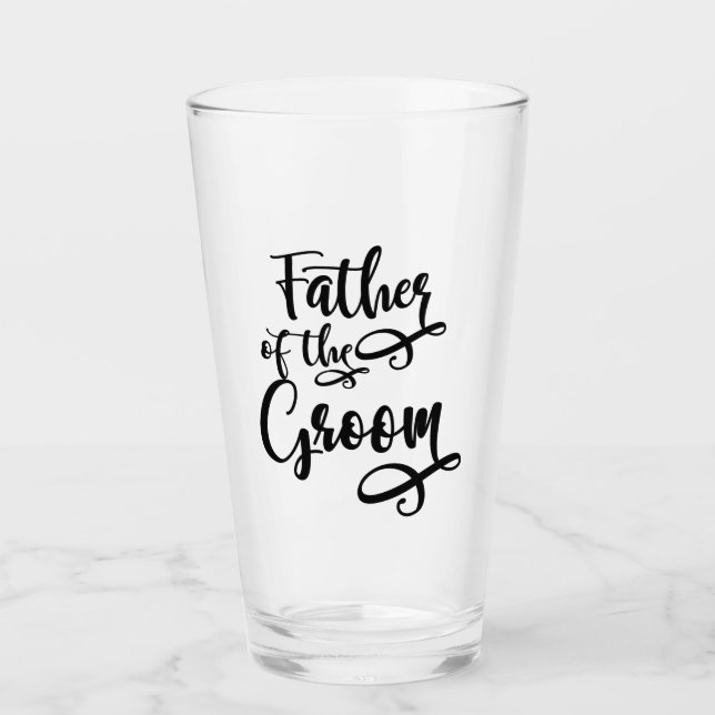 Father of the Groom Glass (Front)