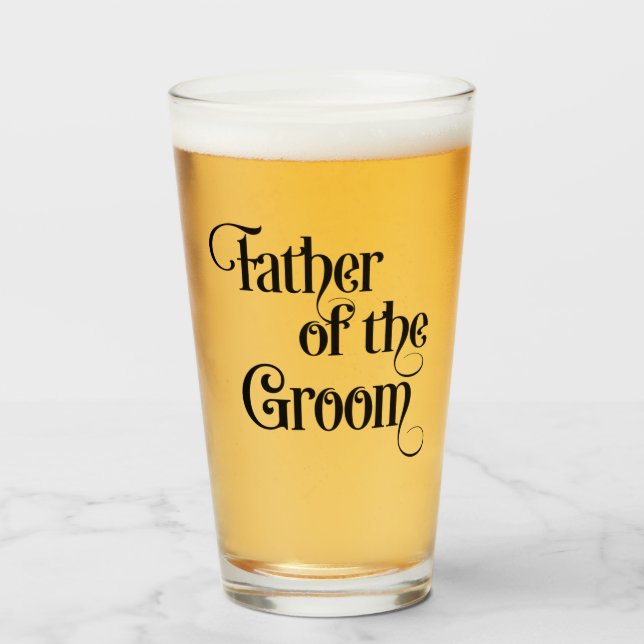 Father of the Groom Glass (Front Filled)