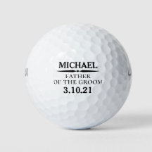 Father of the groom golf balls customised
